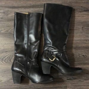 Nine West Shoes - Super cute tall black boots with buckle Nine West Shoes - Super cute tall black boots with buckle
